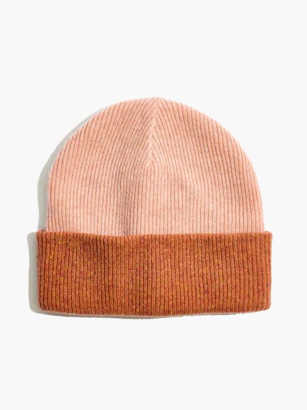 NWT! Madewell Reversible Cuffed Beanie Sweetest Blush Multi